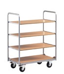 SilverLine, Etagenwagen, 4-etagig, mit Etagenböden