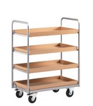 SilveLine, Etagenwagen, 4-etagig, mit Etagenkästen