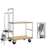 SilverLine, Kommisionierwagen, 2-etagig, mit Etagenböden