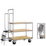SilverLine, Kommissionierwagen, 3-etagig, mit Etagenböden