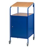 Kombi-, Arbeitspult, mit Flügeltürschrank