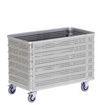 Leitmetall-, Kastenwagen, 430 Liter, Wände + Boden, gelocht