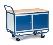 Montagewagen mit, 2 Stahlschränken