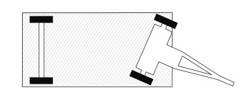 Schwerlast-Industrieanhänger, mit 1-Achs, Dreh-Lenkung