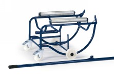 Fasskipper,  200 Liter Fass, mit Stahl-Tragrollen