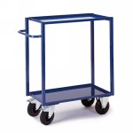 Hoher Tischwagen, mit Blechwanne, (3 Etagen)