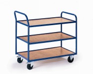 Tischwagen, mit 3 Etagen, (Griff hoch)
