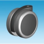 Serie 16LS UGS, Lenkrolle schwarz, Polyurethan-Räder