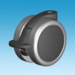 Serie 16RS UGS, Bremsrolle schwarz, Polyurethan-Räder