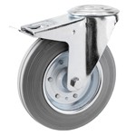 Serie 51, Bremsrolle verz, Vollgummi-Räder, grau spurlos