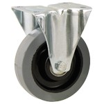 Serie 53, INOX, Bockrollen Edelstahl, Elastik-Räder