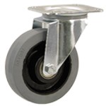 Serie 53, INOX, Lenkrollen, Edelstahl, Elastik-Räder