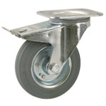 Serie 51, Bremsrollen verzink, Vollgummi, Stahl-Felge