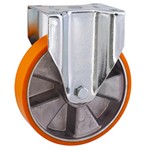 Serie 70, Bockrolle, Polyurethan-Rad, 92° Shore A, Alu-Felge