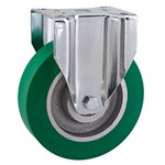 Serie 70, Bockrolle, Elastik-Polyurethan-Räder, Guss-Felge