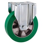 Serie 70, Bockrolle, Elastik-PU-Rad, 75° Shore A, Alu-Felge