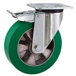 Serie 70, Schwerlastrolle, Elastik-PU-Räder, Alu-Felge