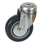 Serie 21, Lenkrolle, mit Rückenloch, Polyurethan-Räder
