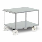 Edelstahlwagen, Tischwagen, 2 Ladeflächen