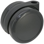 Serie 16LS KSS, Lenkrolle schwarz, Kunststoff-Räder, schwarz