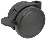 Serie 16RS KSS, Bremsrolle schwarz, Kunststoff-Räder