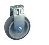 Serie 21, Bockrolle mit Rückenl, Gummiplast-Rad, Gleitlager
