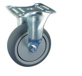 Serie 23, Bockrolle INOX, Gummiplast-Rad, Kugellager