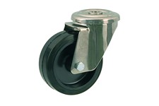 Serie 50, Lenkrolle INOX, Gummirad, hitzebeständig, +250°