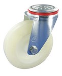 Serie 61, Lenkrolle, Elastik-PU-Räder, 80° Shore A