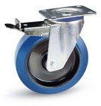 Serie 50, Bremsrolle, Elastik-Räder, blau spurlos