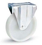 Serie 50, Bockrolle, Polyamid-Rad, Plattenbefestigung