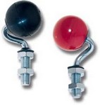 Kugelrollen für Glastische, Vollgummi, oder Polyurethan