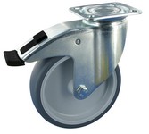 Serie 31, Lenkrolle mit, Richtungsfest, Gummiplast, GL