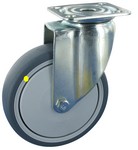 Serie 33, Lenkr mit Platte, Gummipl, elektr leitf, Kula INOX