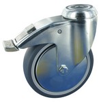 Serie 31, Bremsrolle, Stahl verzinkt, Gummiplast, Metall-Fad