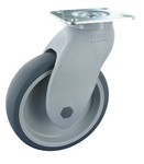 Serie 37, VIVAX, Lenkrolle,Gummiplast-Räder, Gleitlager