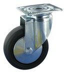 Serie 21, Lenkrolle, St verzinkt, Kunststoff-R, Metall-Fad