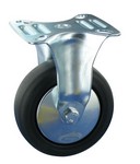 Serie 21, Bockrolle, verzinkt, Kunststoff-Rad, Metall-Fad