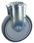 Serie 31, Bockrolle, Stahl verzinkt, PU-Räder, 90° Shore A