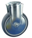 Serie 31, Bockrolle, Stahl verzinkt, Gummiplast, Metall-Fad