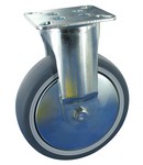 Serie 31, Bockrolle, Stahl verzinkt, Gummiplast, Metall-Fad