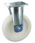 Serie 33, Bockrolle rostfrei, Kunststoffrad, Gleitlager