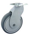 Serie 37, Lenkrolle VIVAX, Gummiplast-Räder, Kugellager