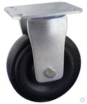 Serie 80, Bockrolle, Elastik-Vollgummi, Stahl-Topf-Felge