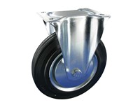 Serie 61, Bockrolle, Vollgummi schwarz, Fadenschutz