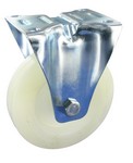 Serie 61, Bockrolle, Elastik-Polyurethan-Räder, 80° Shore A