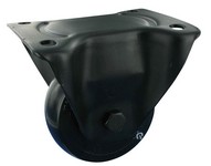 Serie 61, Bockrolle, schwarz lackiert, PU-Räder, Alu-Felge