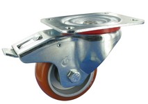 Serie 61, Bremsrolle, Polyurethan-Rad, Alu-Felge
