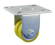 Serie 42, Mini-Schwerlast, Doppel-Bockrolle, Polyurethan