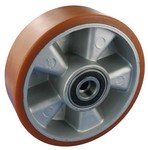 Polyurethan-Räder, Aluminium- , Guss- oder, Stahlfelge